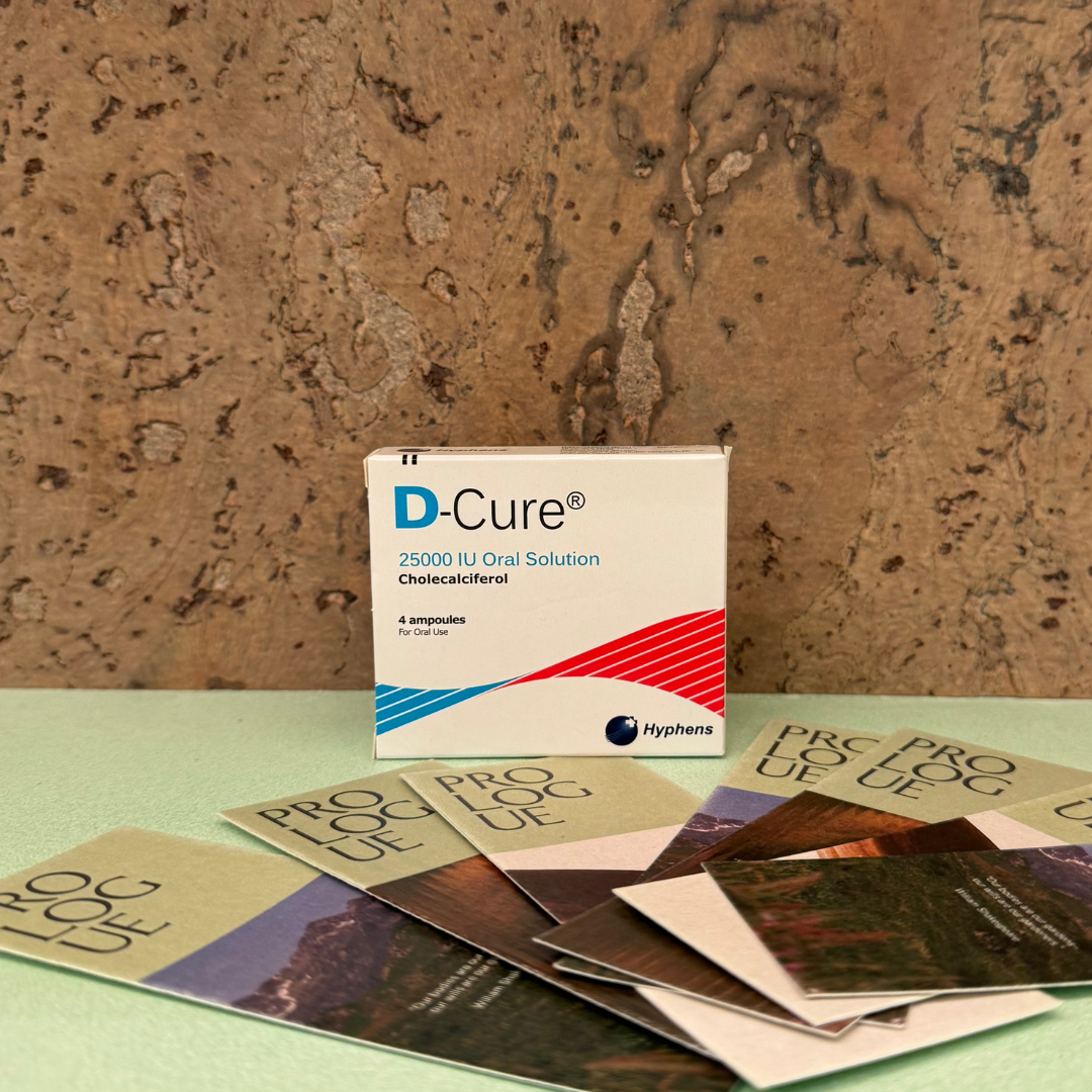D-cure (Vitamin D 25,000IU) box of 4 ampules