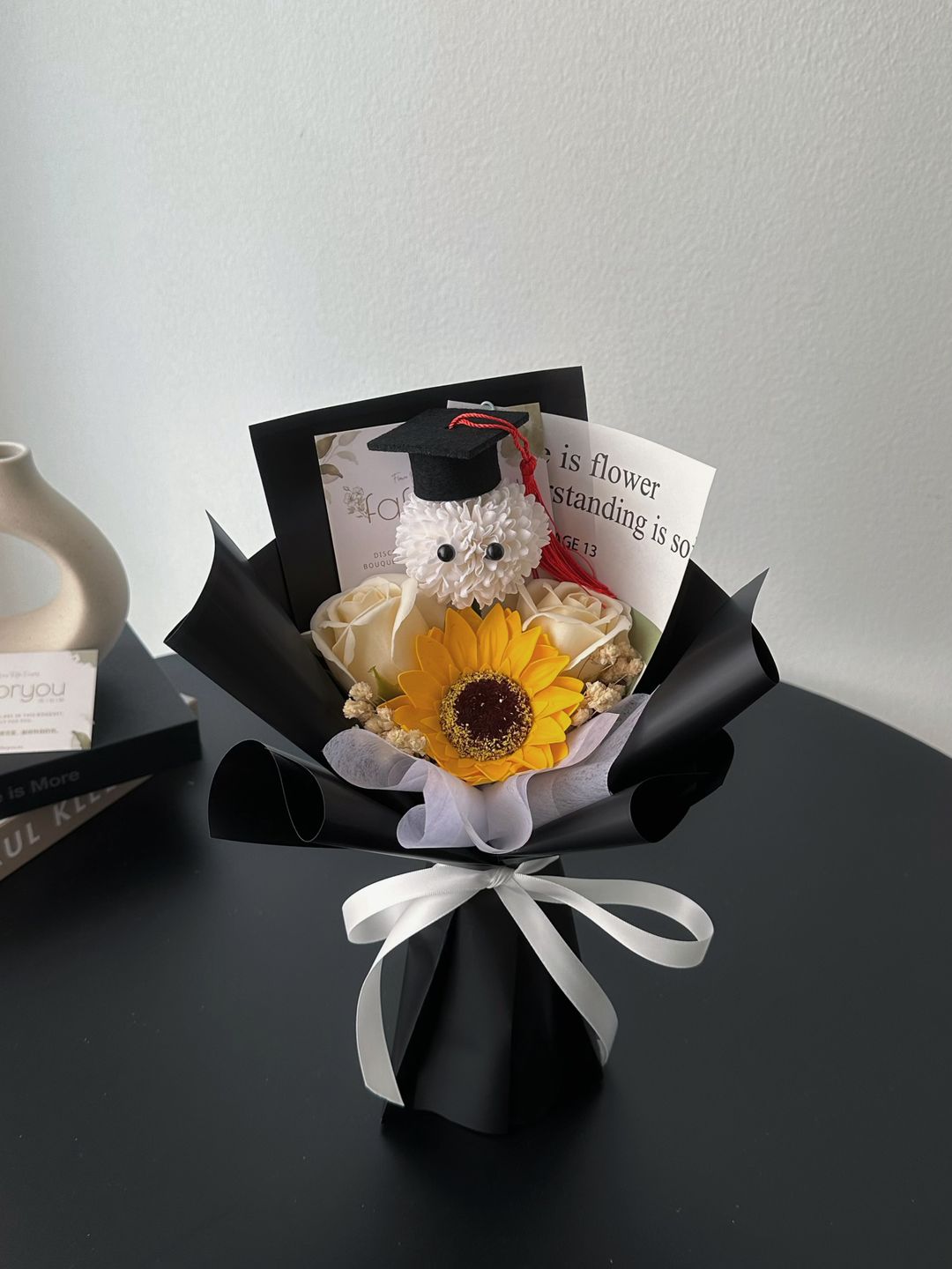 (GP029) Graduation Ping Pong Soap Flower Bouquet 