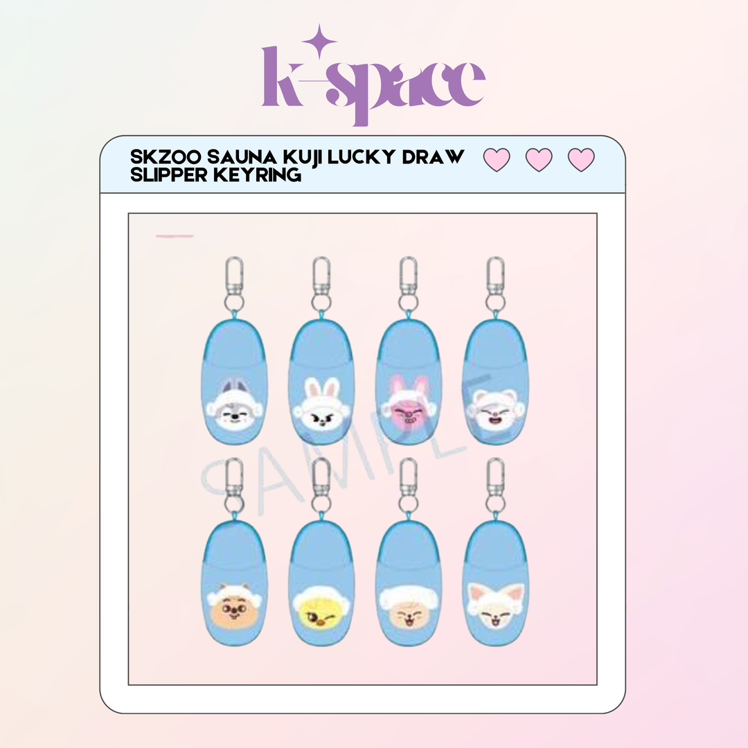 SKZOO SAUNA KUJI LUCKY DRAW SLIPPER KEYRING