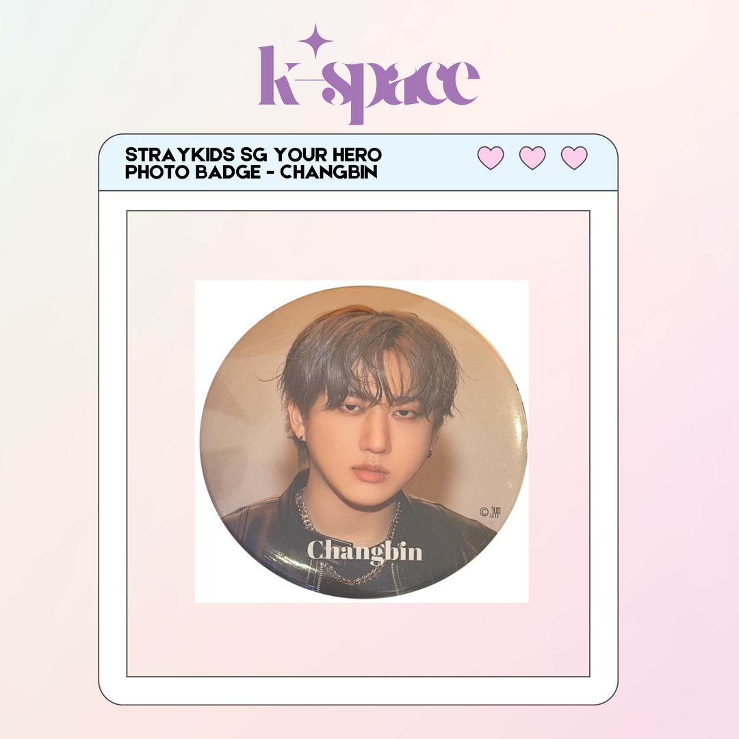 STRAYKIDS SG YOUR HERO PHOTO BADGE - CHANGBIN