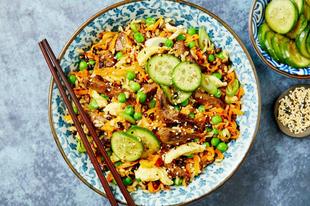 Fried Rice with Pickles and Beef