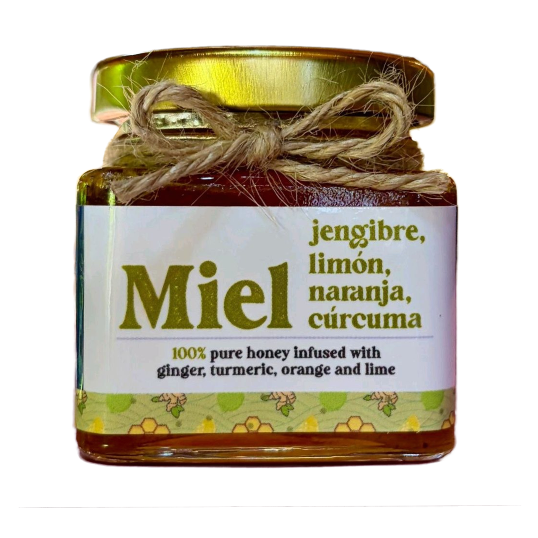 Miel con Cúrcuma, Naranja, Jengibre y Limón (3 oz.)