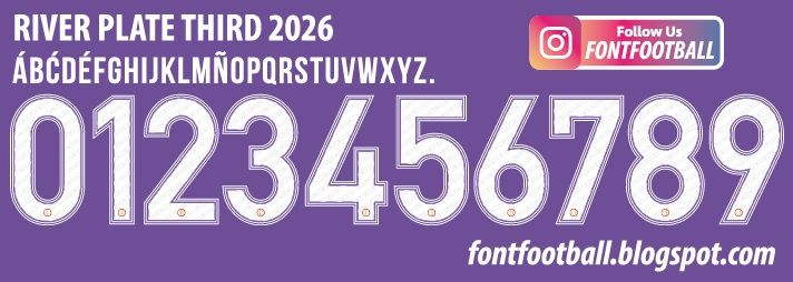 Font Vector River Plate Third 3rd 2026 kit