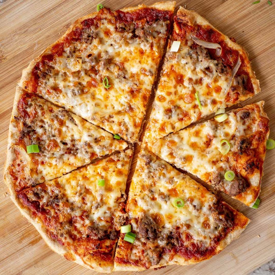 Beef pizza