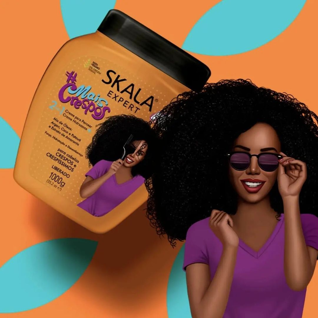 سكالا كريم كريسبوس لمعالجة وتغذية الشعر الكيرلي 1000جم SKALA MaisCrespos Hair Treatment