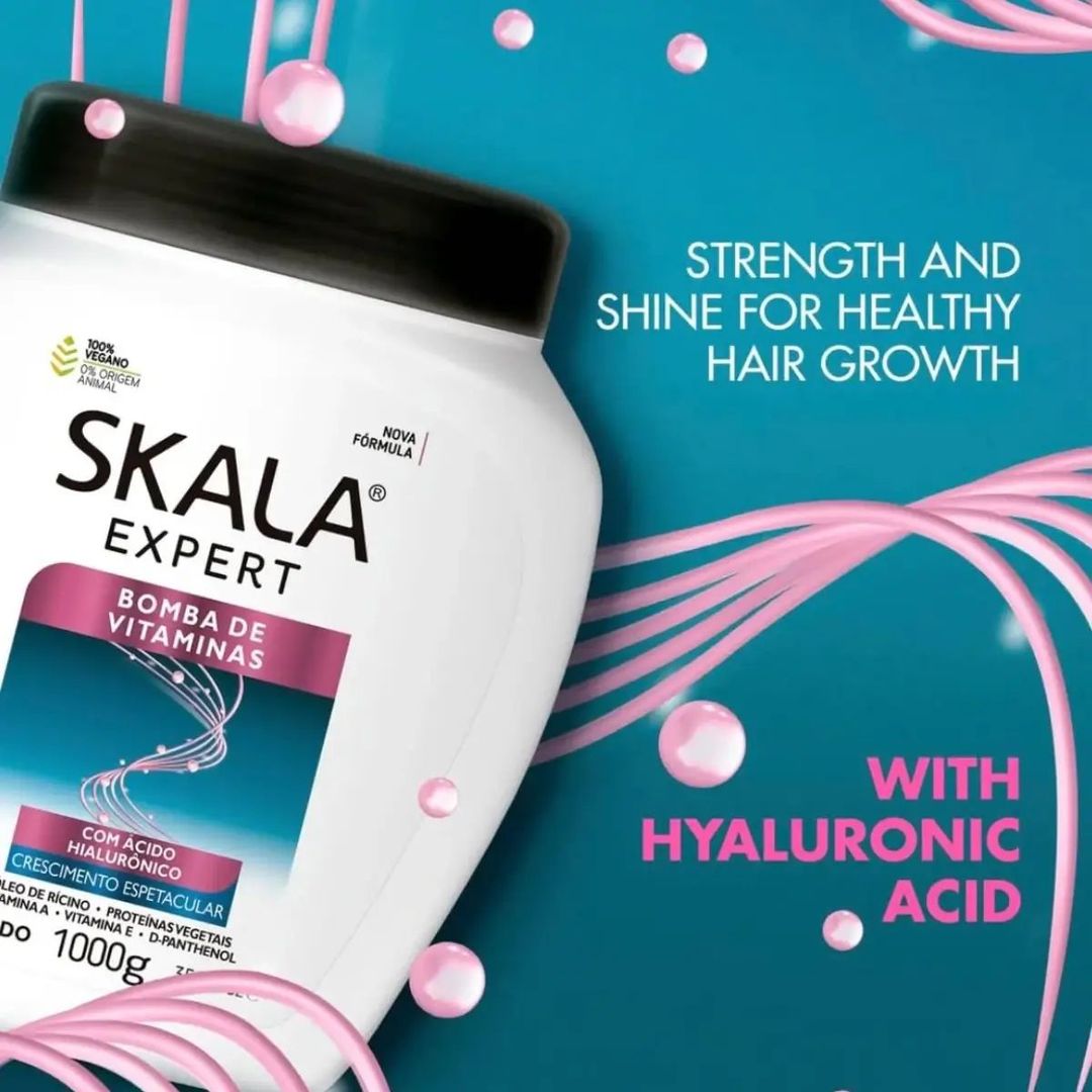 SKALA Expert Bomba Vitaminas - 1000g | سكالا كريم علاج الشعر بتركيبة غنية بالفيتامينات - 1000 غرام