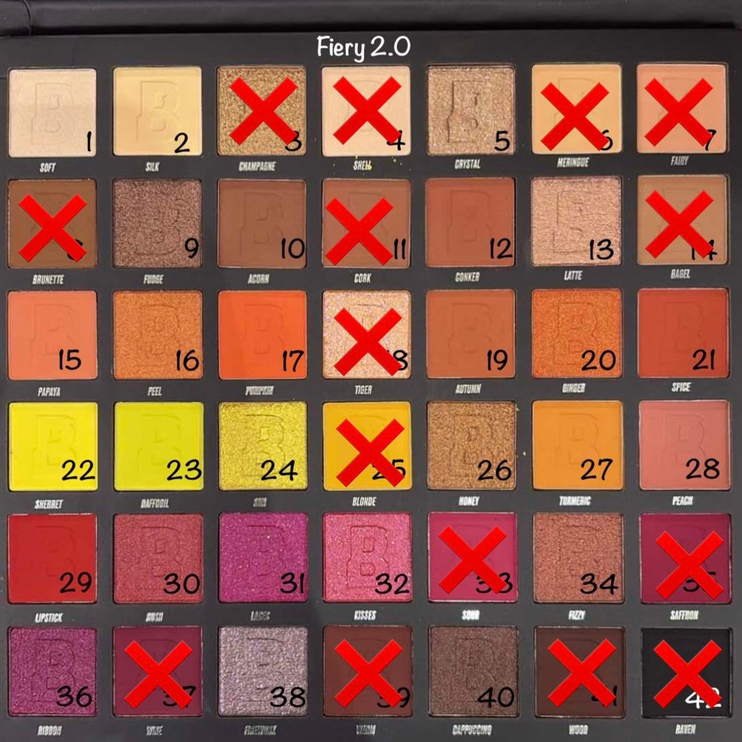 Beauty Bay Fiery 2.0 Palette 