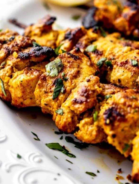 Chicken cheese garlic tikka