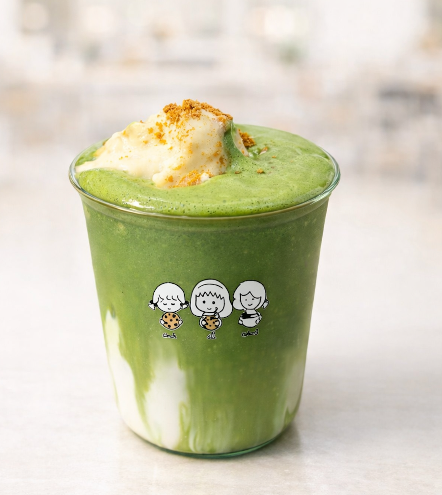 Banana Pudding Matcha Latte