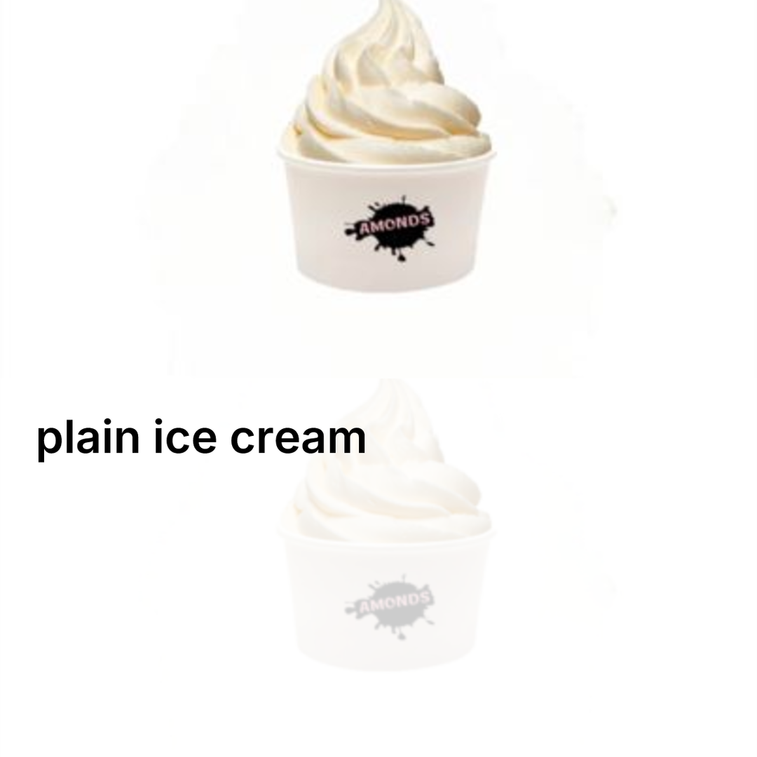 Plain ice cream 