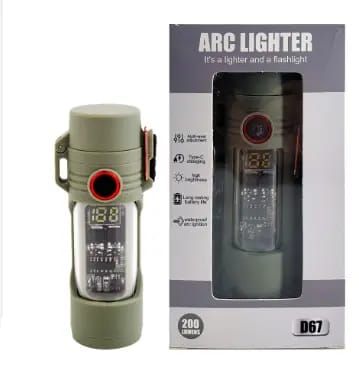 Encendedor + Linterna 2 en 1 Recargable.