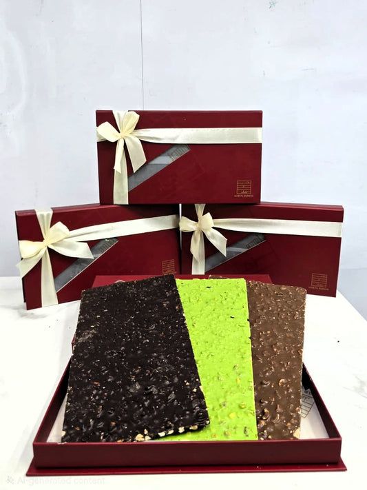 Luxury Chocolate Mix Nuts Slab Box