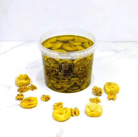 Figs Stuffed With Walnuts Dipped in Olive Oil