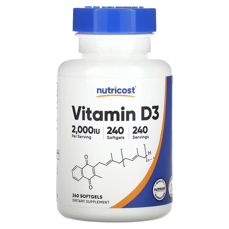 Vitamina D3 (5000U) 240 cápsulas
