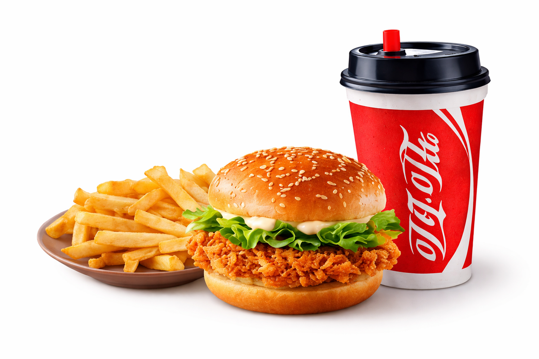 Drumstick Burger + Cola + French Fries