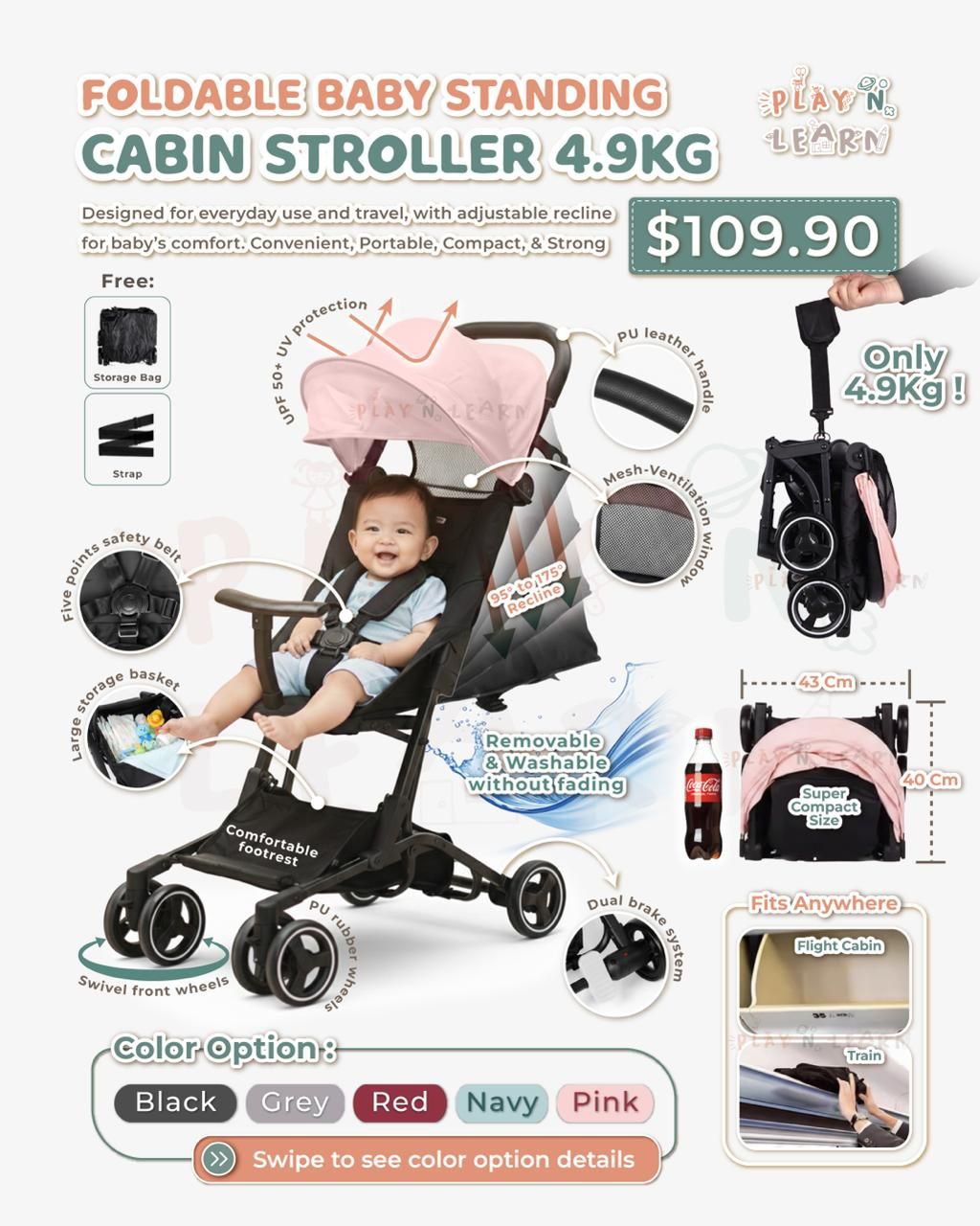 CABIN STROLLER 4.9KG 