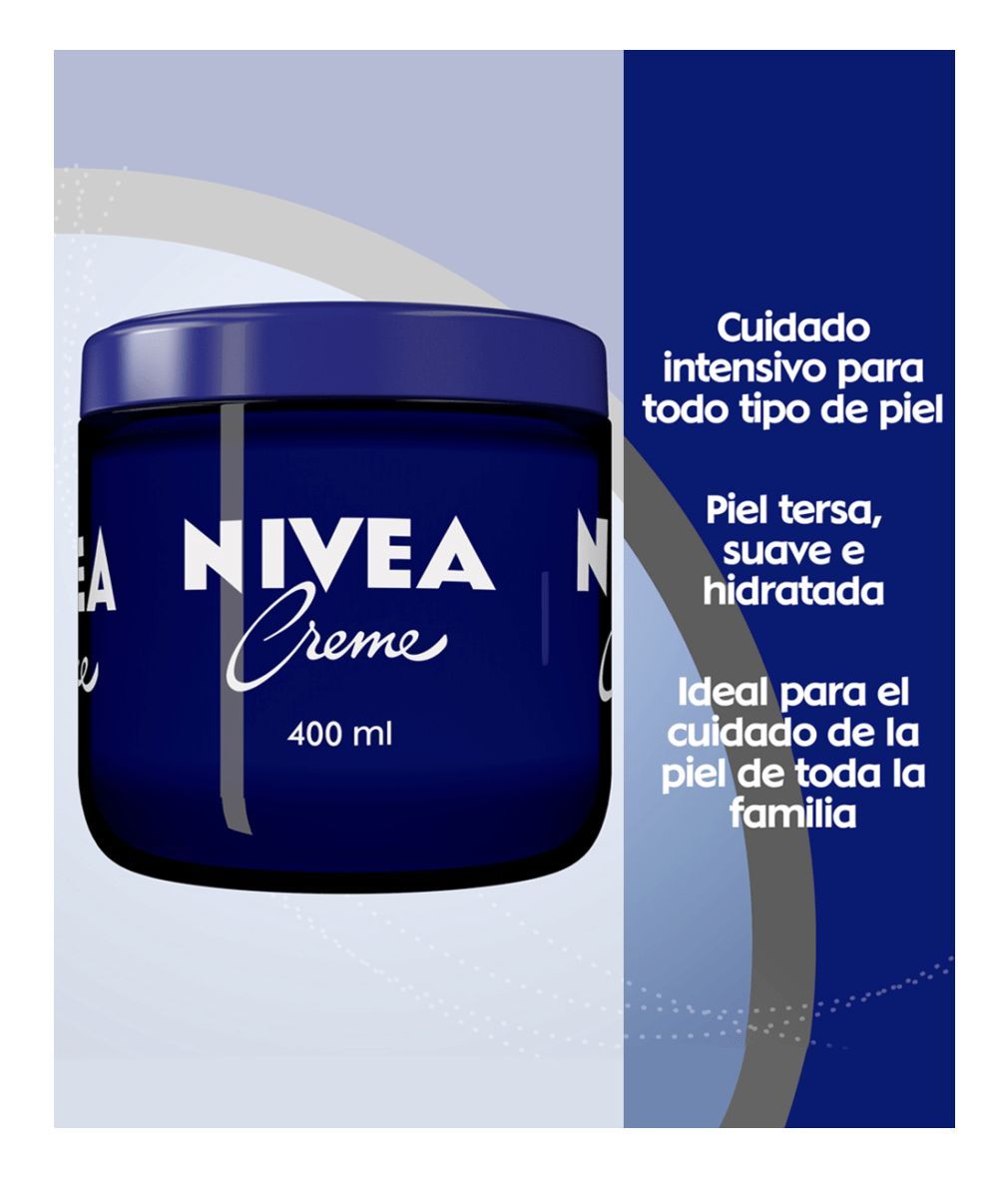 NIVEA Creme 400ml Tarro De Vidrio 