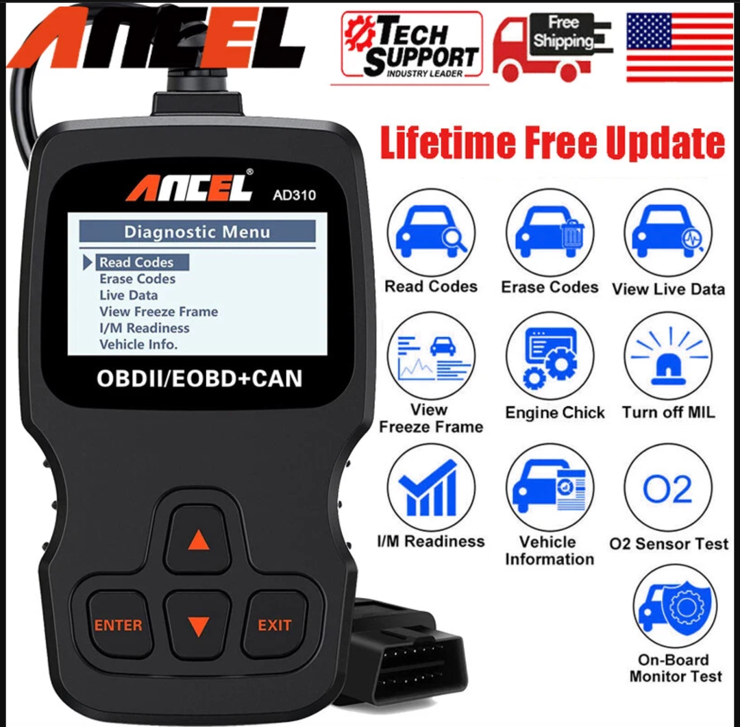 ANCEL AD310 OBD2 Car Scanner – Check Engine Code Reader