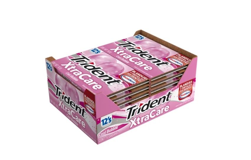 TRIDENT XTRA CARE 10S COOL BUBBLE DISP C/12 PZS