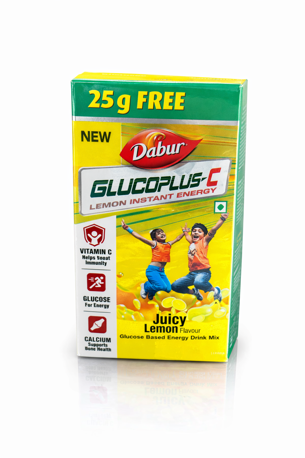 Dabur Glucoplus-C lemon flavoured 75+25 gm free