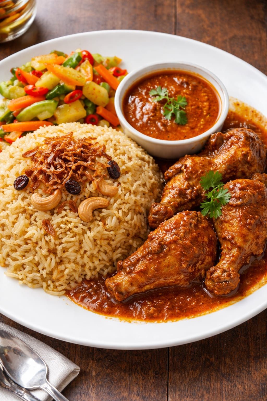 Nasi Minyak Kari Ayam