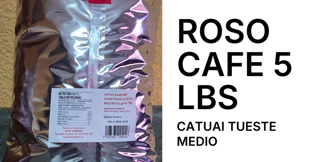 ROSO CAFE 5 LBS VARIEDAD PARAINEMA GRANO