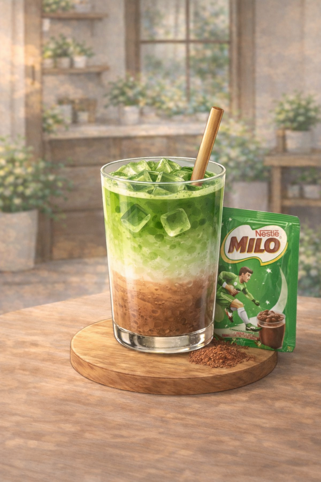 Milo Matcha Latte