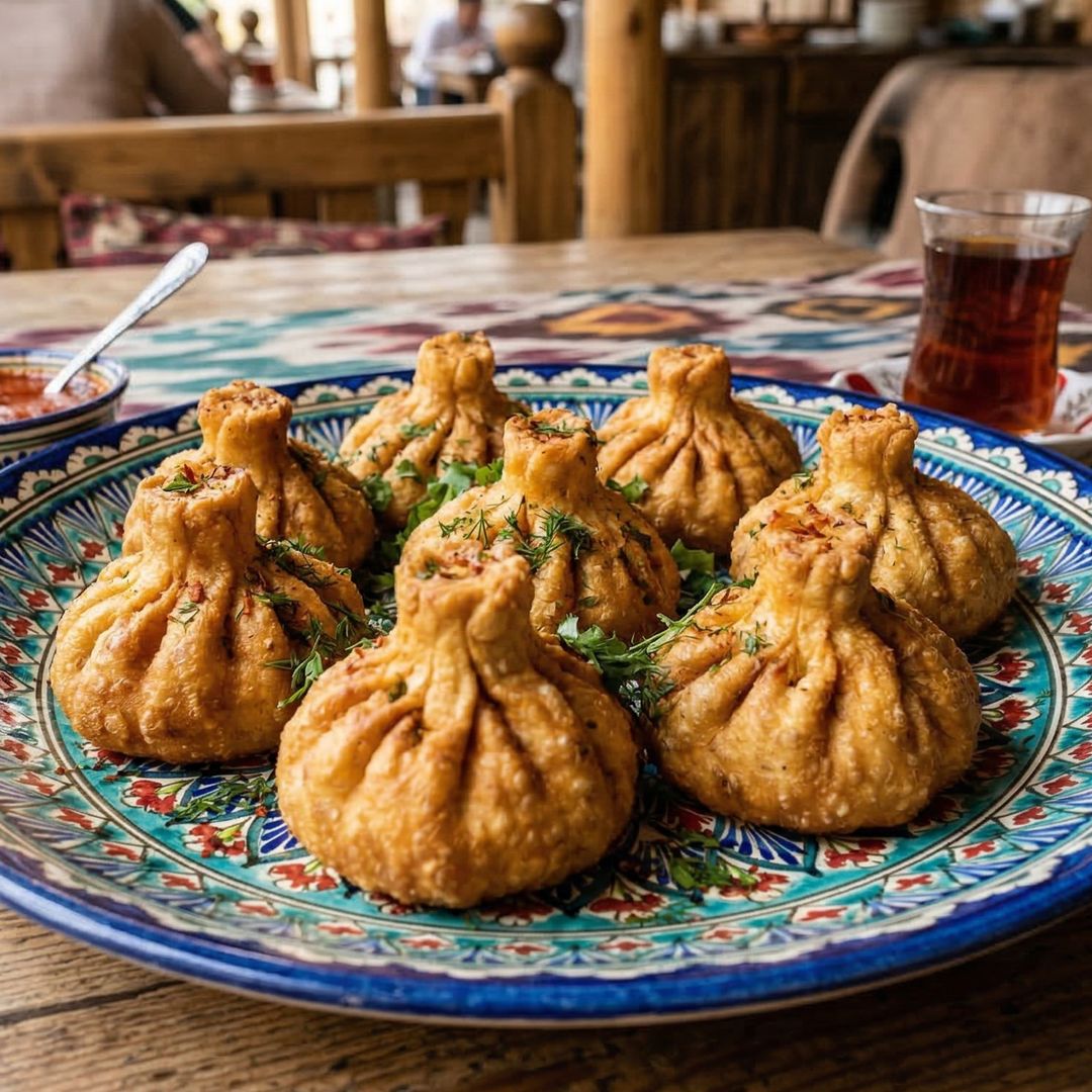 Хинкали (говядина/свинина) жареные