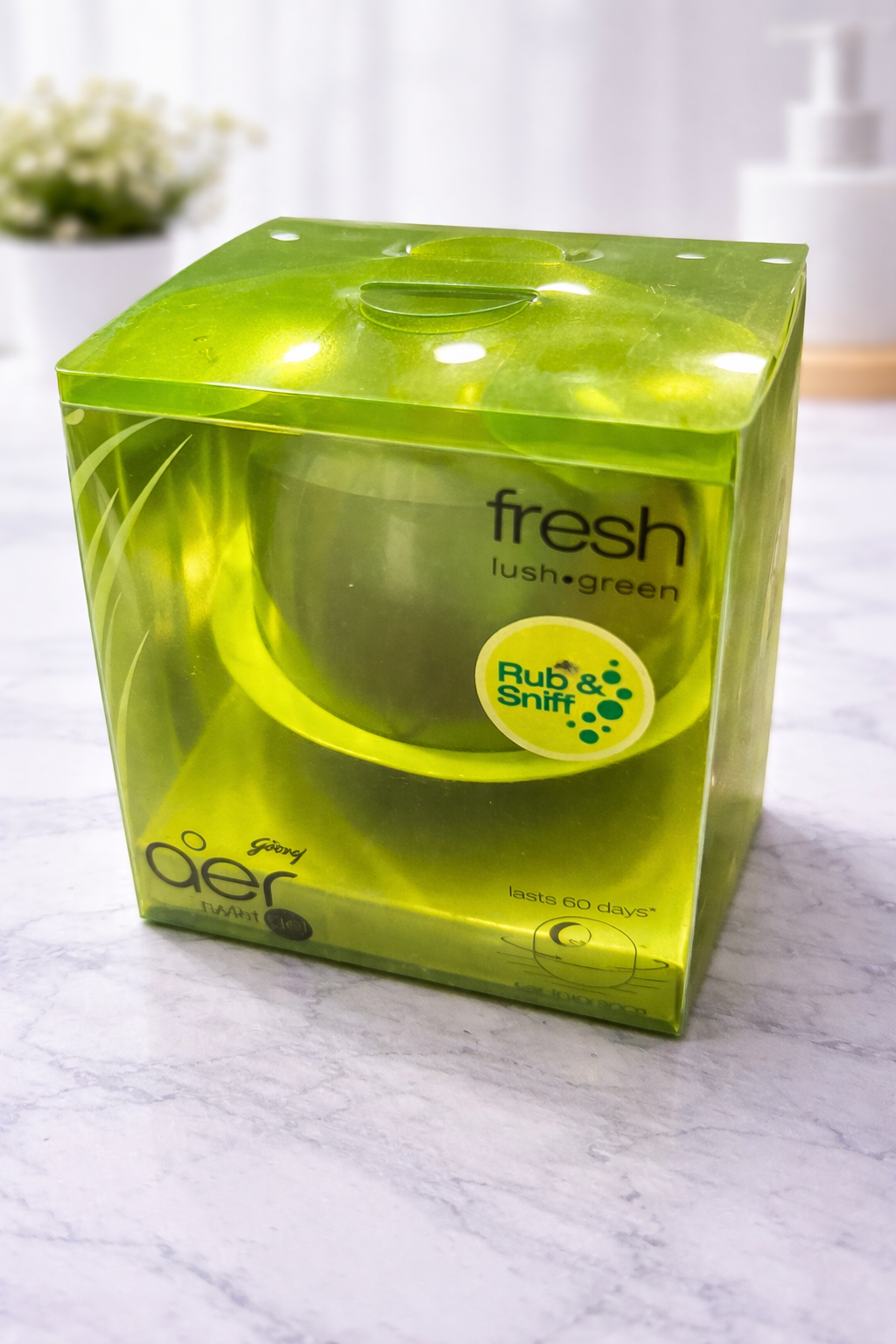 Aer Twist Gel Car Fragnance Fresh Lush Green