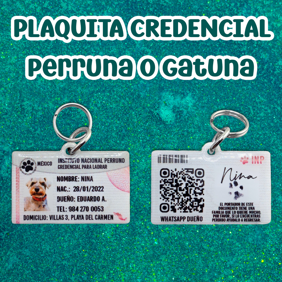 Plaquita credencial