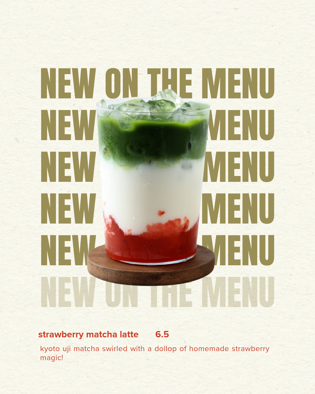 iced strawberry matcha