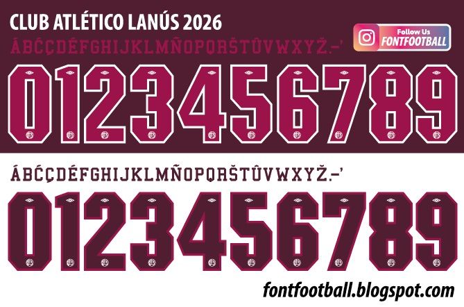 Font Vector Club Atlético Lanús 2026 kit