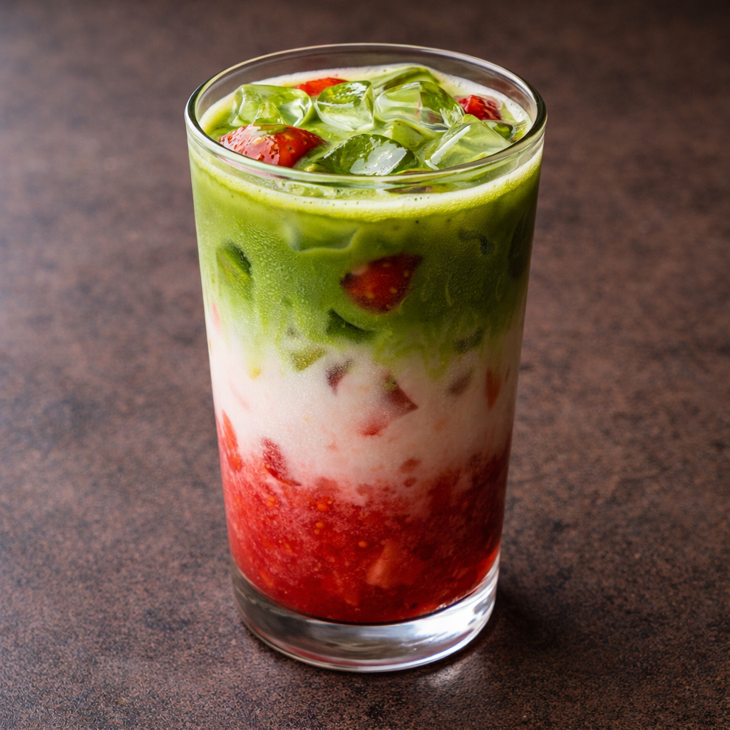 Strawberry Matcha Latte (Iced only) *Check availability