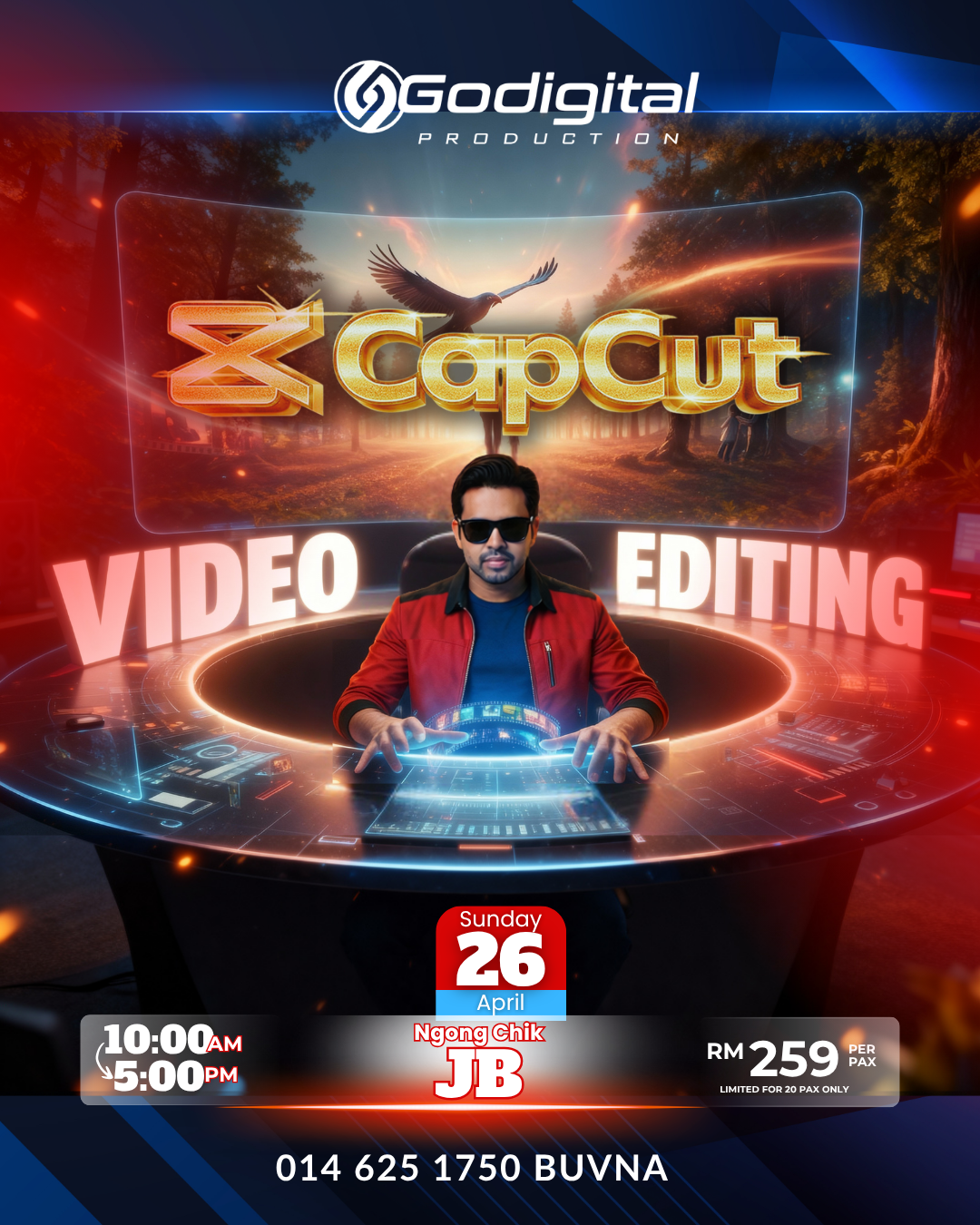 CAPCUT VIDEO EDITING- Johor Bahru -  26 April 2026