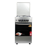 Blueflame Cooker C5031E – I 50x50cm 3 Gas Burners And 1 Electric Plate, Electric Oven – Inox