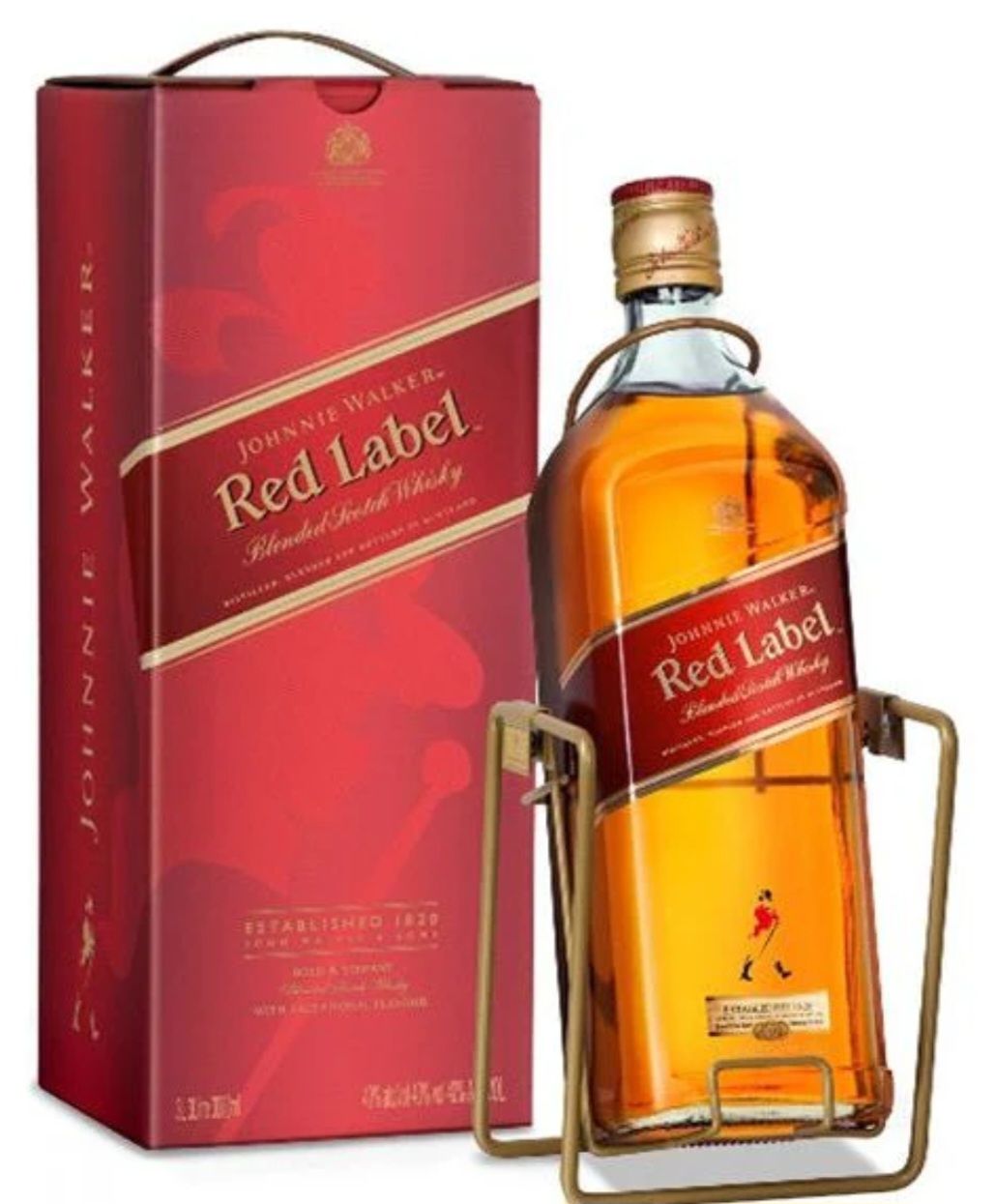 JOHNNIE WALKER RED WITH CRADLE GB 3LT*PC/EMB:3