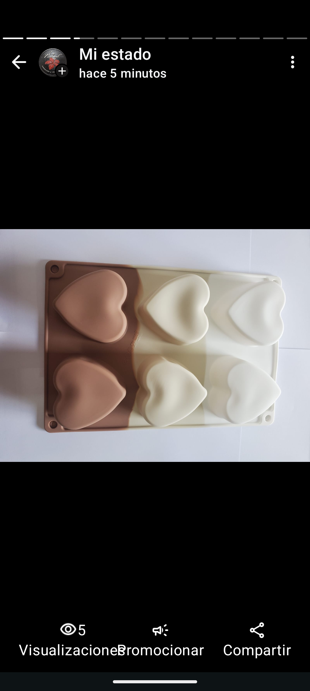 Molde Corazón Liso grande 