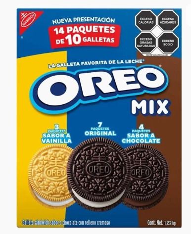 GALLETA OREO MIX DISP 14PZ 1.533 KG