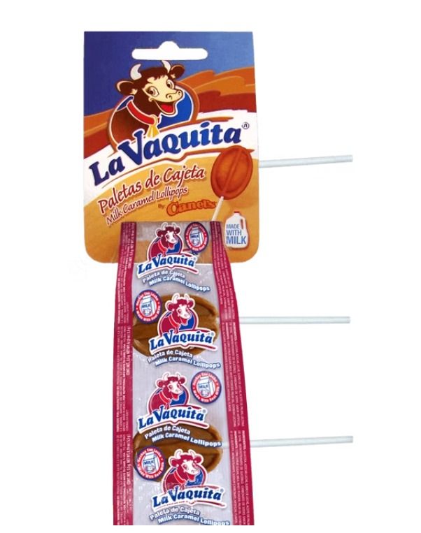 PALETA VAQUITA CHICA CANELS TIRA C/20 PZS