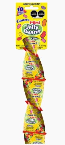 MINI JELLY BEANS TRIANGULO CANELS TIRA C/10 PZS