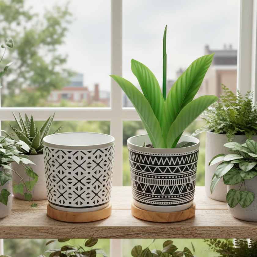 690/B - CERAMIC POT SET