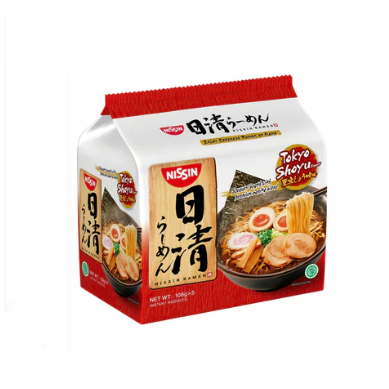 NISSIN Japanese Ramen Tokyo Shoyu 5 x 106g