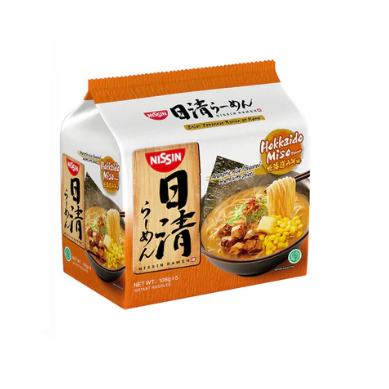 NISSIN Japanese Ramen Hokkaido Miso 5 x 106g