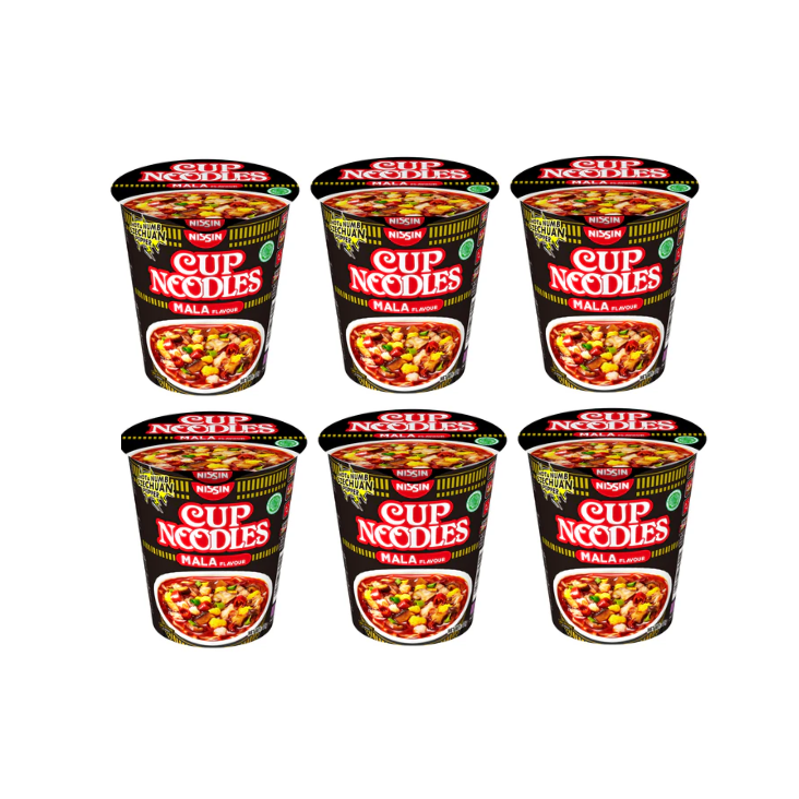 NISSIN Cup Noodles Mala 71g x 6