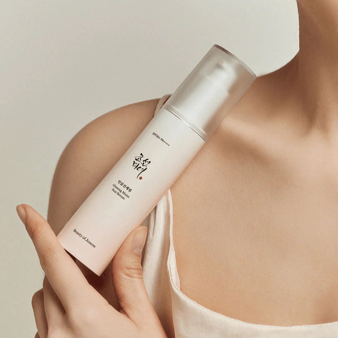 BEAUTY OF JOSEON Ginseng Moist Sun Serum SPF 50+ PA++++ واقي شمس الكيميائي بالجنسنك من بيوتي اوف جوسيون