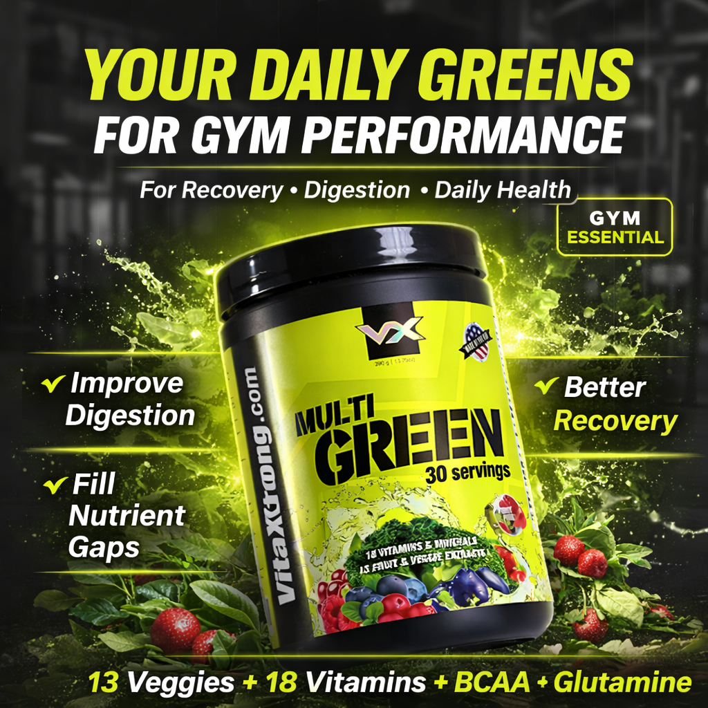 VITAXTRONG™ Multi Green (30 Servings) | Complete Multivitamin with Fruits, Veggie Extracts & Antioxidants • Daily Digestive & Recovery Support [VX]