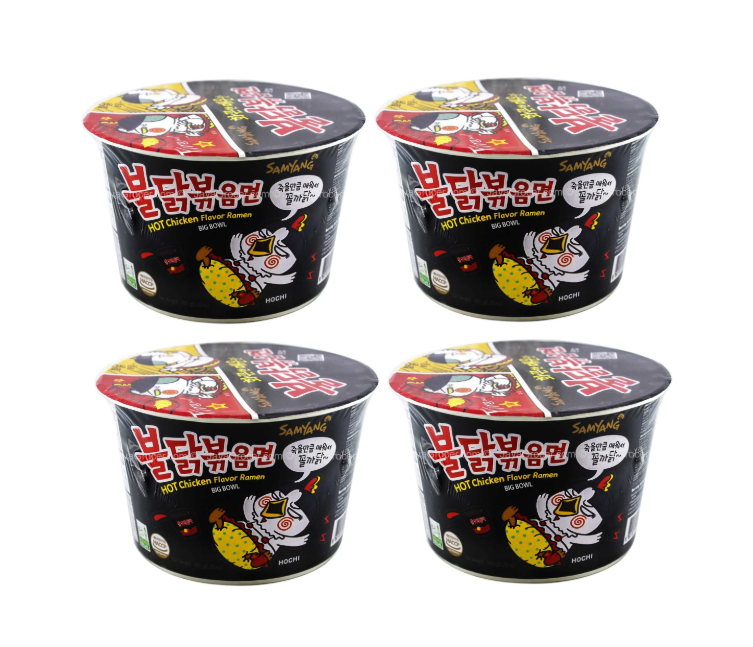 SAMYANG Hot Chicken Ramen Bowl 105g x 4