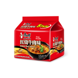 KANGSHIFU Instant Noodles Braised Beef 5 x 106g