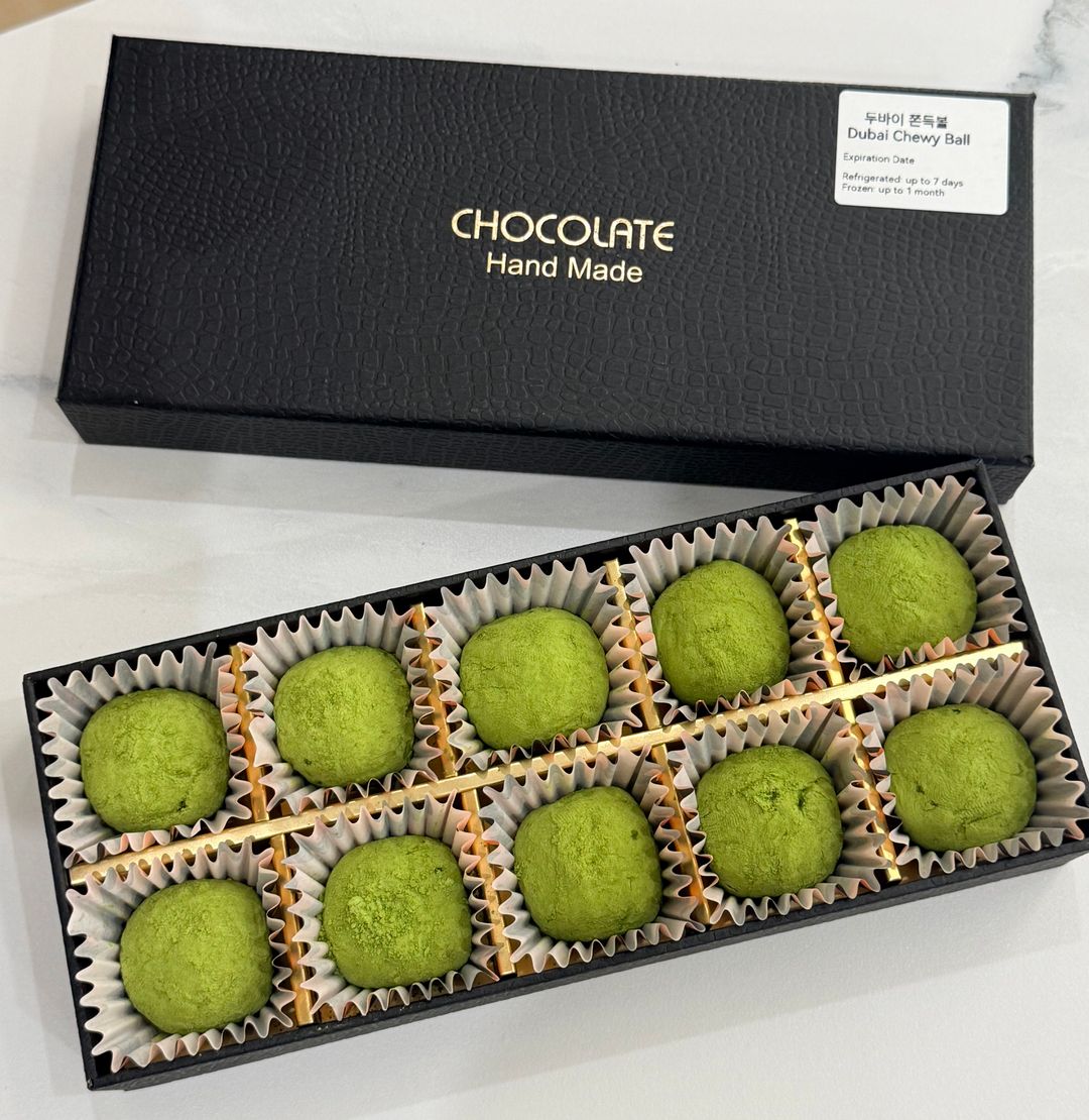 (Macha)Mini dubai chewy ball 10pcs gift box(15g each)