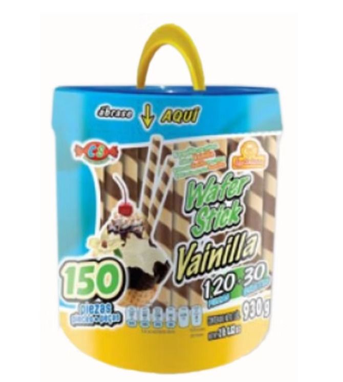 WAFER STICK VAINILLA DELICIAS VIT C/180 PZS